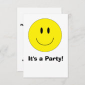 Invitations "Happy Face" (Devant / Derrière)