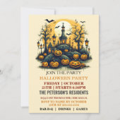 Invitations Haunted Graveyard Halloween Party (Devant)