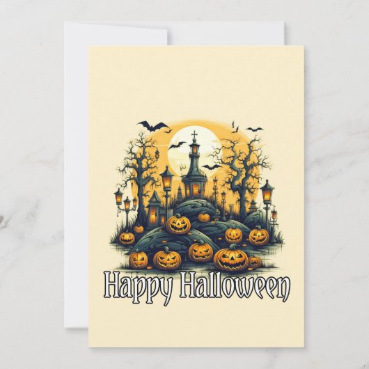 Invitations Haunted Graveyard Halloween Party (Dos)