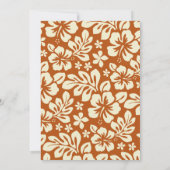 Invitations hawaïennes de partie de Luau de (Dos)