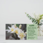 Invitations Hawaïennes Floral Luau (Debout devant)