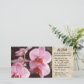 Invitations Hawaïennes Floral Luau (Debout devant)