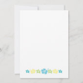 Invitations hawaïens de fête d'anniversaire ou de (Dos)