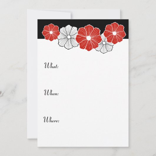 Invitations Hawaiian Retro (Dos)