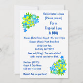 Invitations Heaveny Hula Luau et BBQ (Dos)