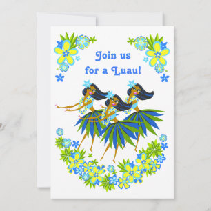 Invitations Heaveny Hula Luau et BBQ