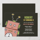 Invitations heureuses de fête d'anniversaire de (Devant / Derrière)