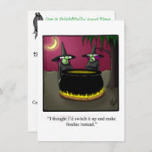 Invitations Hilarious Halloween Humour Party (Devant / Derrière)