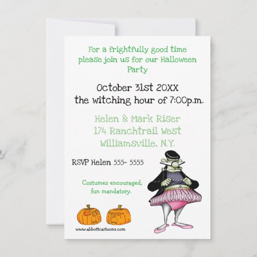 Invitations Hilarious Halloween Party (Dos)