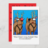 Invitations Hilarious Holiday Party (Devant / Derrière)