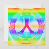 Invitations hippies de Paix- (Devant)