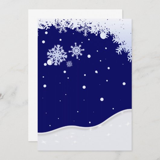 Invitations hiver (Devant / Derrière)