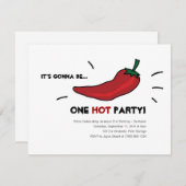 Invitations Hot Party (Devant / Derrière)