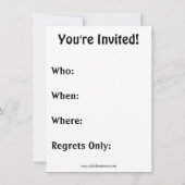 Invitations humoristiques du Parti de la retraite (Dos)