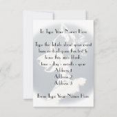 Invitations Husky personnalisées carte Husky Sibér (Dos)