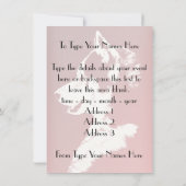 Invitations Husky personnalisées carte Husky Sibér (Dos)