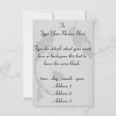 Invitations Husky Personnalisées Carte Husky Sibér (Dos)