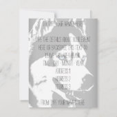 Invitations Husky Personnalisées Carte Husky Sibér (Dos)