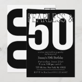 Invitations intrépides 50e anniversaire (Devant / Derrière)