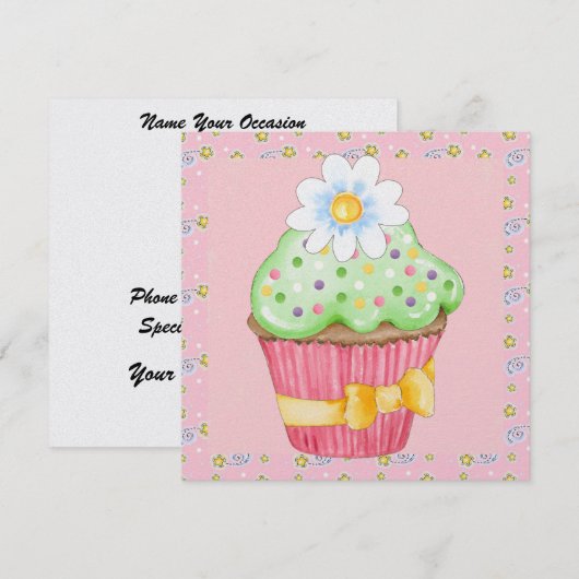 Invitations irrésistibles à gâteau - SRF (Devant / Derrière)