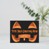 Invitations Jack-o-Lantern Cartes d'Halloween pers (Debout devant)