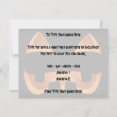 Invitations Jack-o-Lantern Cartes d'Halloween pers (Dos)