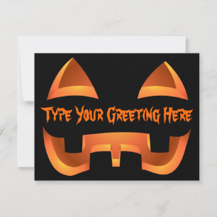 Invitations Jack-o-Lantern Cartes d'Halloween pers
