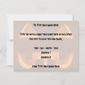 Invitations Jack-o-Lantern Cartes d'Halloween pers (Dos)
