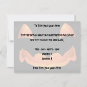 Invitations Jack-o-Lantern Cartes d'Halloween pers (Dos)