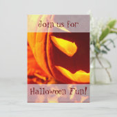 Invitations Jack o' Lantern Halloween (Debout devant)
