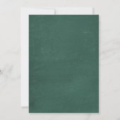 Invitations jaunes et vertes de mariage de tableau (Dos)
