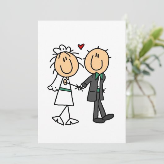 Invitations juste mariées (Debout devant)