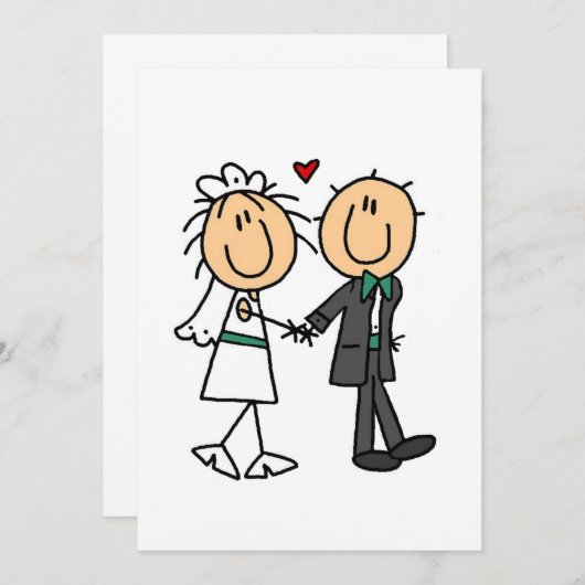 Invitations juste mariées (Devant / Derrière)