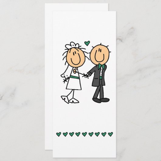 Invitations juste mariées (Devant / Derrière)