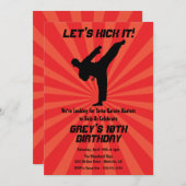 Invitations Karate, Invitations Dojo (Devant / Derrière)