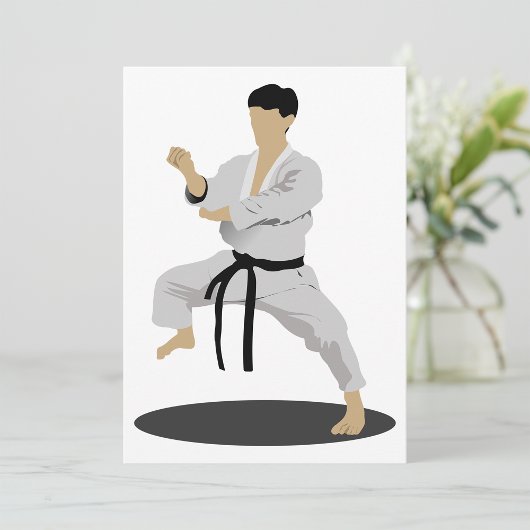 Invitations Karate Pose