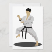 Invitations Karate Pose (Devant)