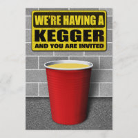 Invitations Kegger