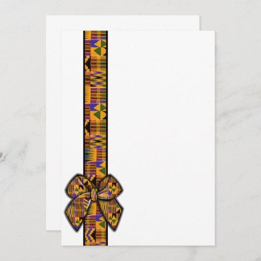Invitations Kente (Devant / Derrière)