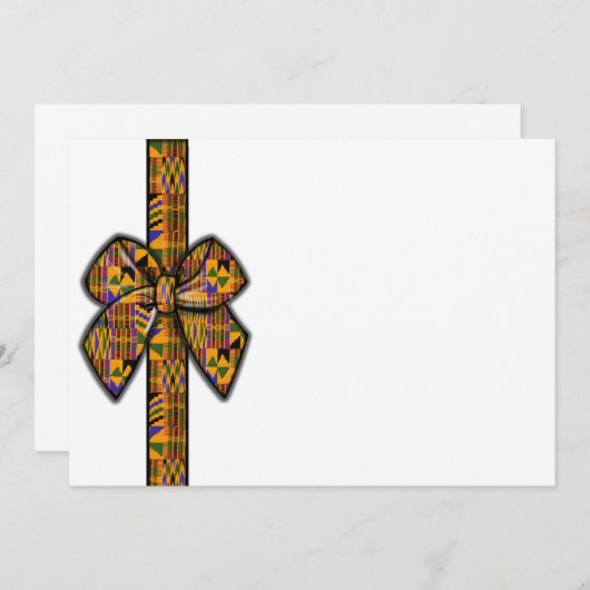 Invitations Kente (Devant / Derrière)