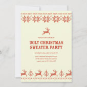 Invitations laides de partie de chandail de (Devant)