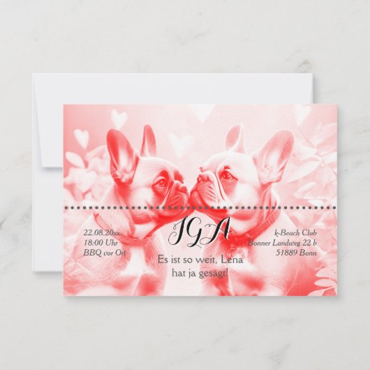 Invitations Laisse (Dos)