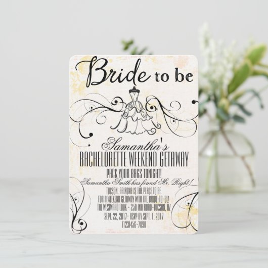 Invitations LBD Bachelorette Getaway (Debout devant)