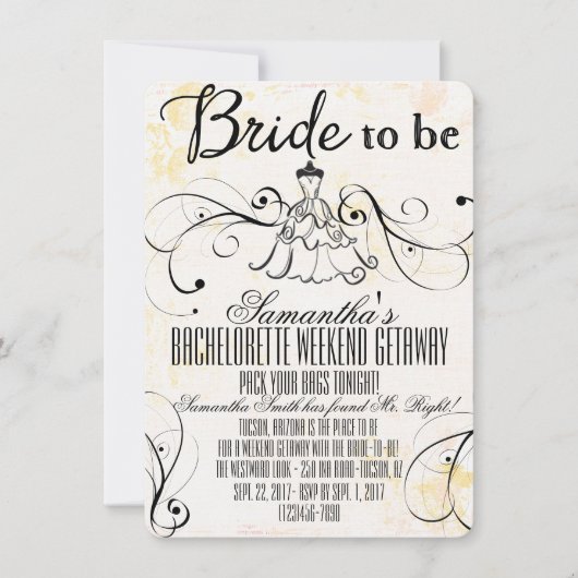 Invitations LBD Bachelorette Getaway (Devant)
