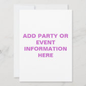 INVITATIONS - LE PLAT FOU (Dos)