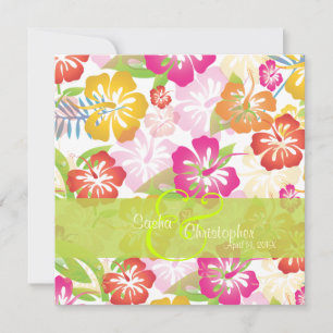 Invitations Leis/Luau/hibiscusWedding