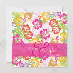 Invitations Leis/Luau/hibiscusWedding