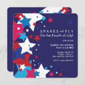 Invitations | Les étincelles voleront sur le 4 jui (Devant / Derrière)