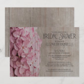 Invitations lilas rustiques de Fête de la mariée (Devant / Derrière)