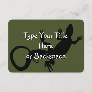 Invitations Lizard Art Reptile personnalisé RSVP